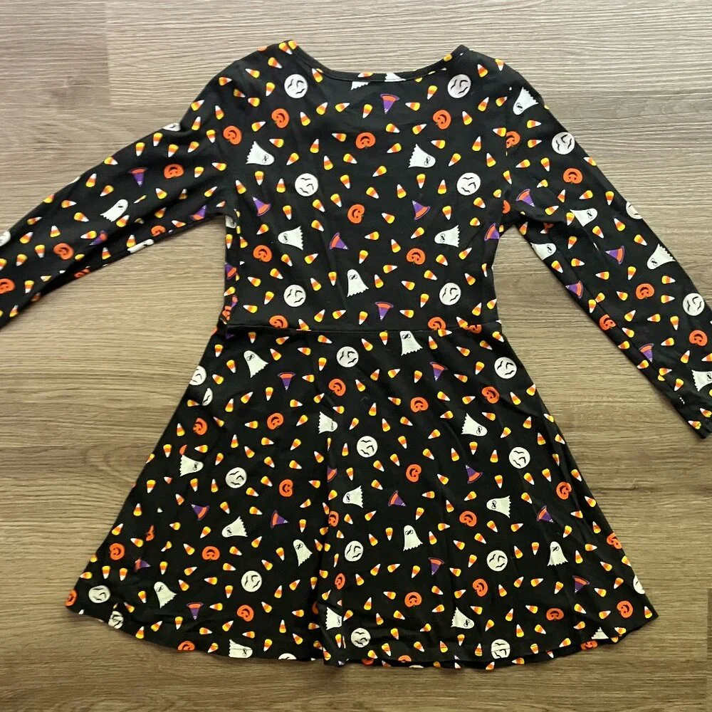 EUC 7/8 The Children's Place Halloween Print Dress LIKE NEW!